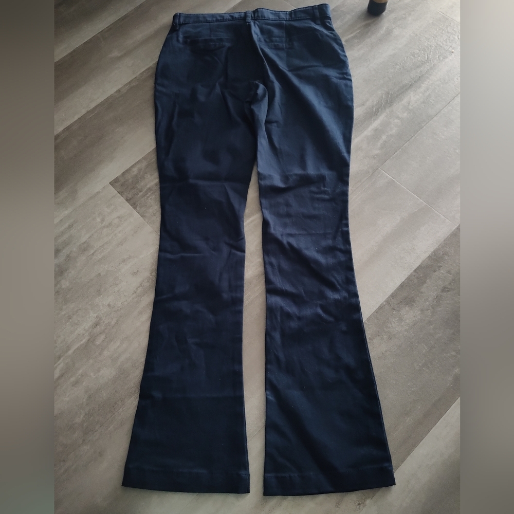 Old Navy Girls Uniform Pants – Boot-Cut Stretch – Navy Blue – Size 16 - Picture 2 of 6